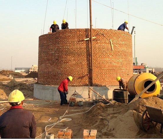 宝鸡砖砌烟囱公司 砖烟囱新建施工实施步骤