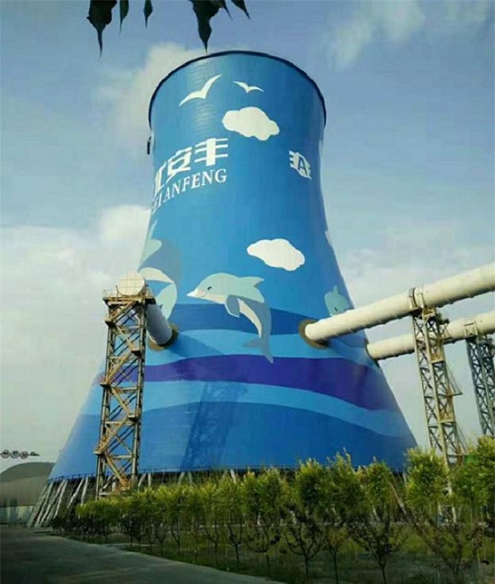 郑州冷却塔美化-冷却塔彩绘技术创新 优质服务