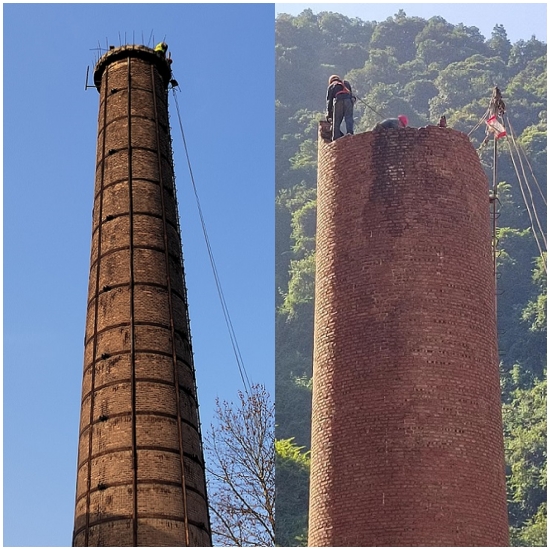 杭州烟囱拆除公司 专业与环保的完美结合